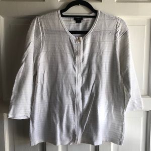 Ann Taylor Factory - zip front cardigan - XL
